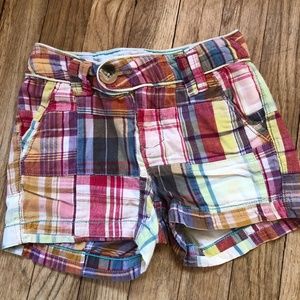 Girl's Madras Shorts!  So cute!